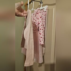 LOT 4T Girls Pink Valentine's Day Outfits Cat & Jack And Rare Editions